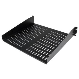 2U 16 inch Universal Vented Rack Mnt Cantilever Shelf - Fixed Server Rack Cabinet