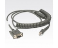 Motorola CBA-R37-C09ZAR RS232 Cable DB9 F CONN 2.8M COIL 9 PIN