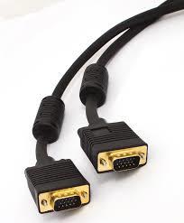 Cabac 2m SVGA Monitor Full 15 PIN Male to Male Triple Shielded Cable