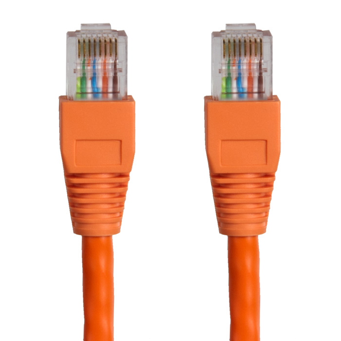 Hypertec 1m CAT6 RJ45 LAN Ethernet Network Orange Patch Lead