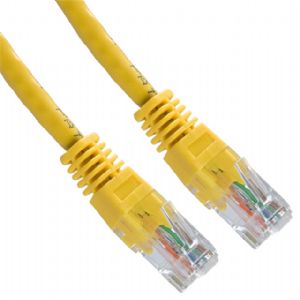 Hypertec 50cm CAT5 RJ45 LAN Ethenet Network Yellow Patch Lead