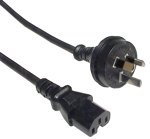 Hypertec 2m Computer to Wall AU cable Insulated Pins