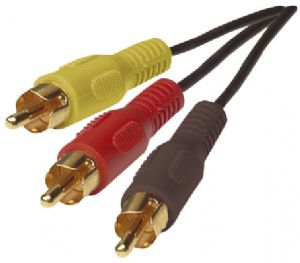 Cabac 10m RCA M-M  Aud/Vid Cab Audio & Video Cable (LS)