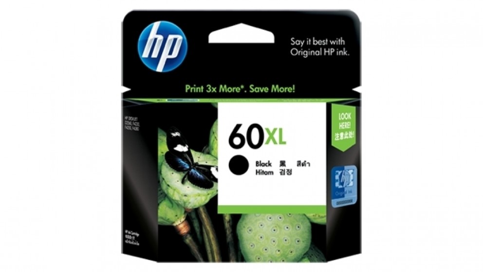 HP #60 Black XL ink Cartridge - 600 pages