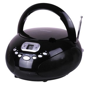 CD BOOMBOX WITH AM/FM Radio BLACK