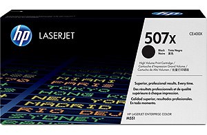 HP #507X Black Toner Cartridge - 11,000 pages