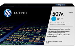 HP #507A Cyan Toner Cartridge - 6,000 pages