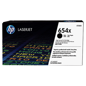 HP #654X Black Toner Cartridge - 20,500 pages