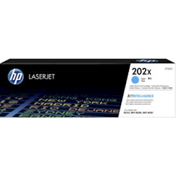 HP #202X Cyan Toner Cartridge CF501X - 2,500 pages