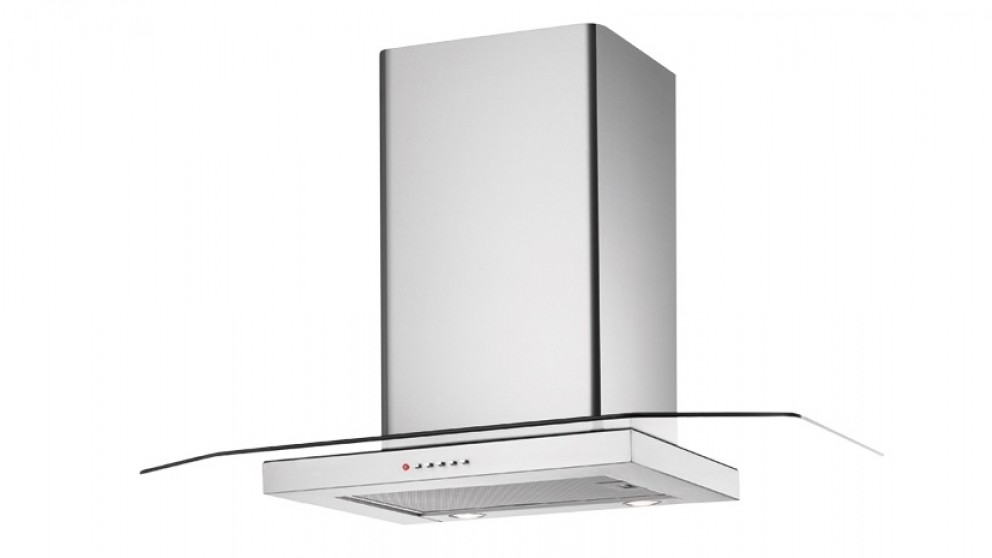Chef 90cm Flat Glass and Stainless Steel Canopy Rangehood