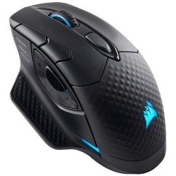 Corsair Dark Core RGB Performance Wired/Wireless Gaming Mouse, Black, Backlit RGB LED, 16000dpi, Optical