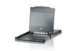 Aten Rackmount USB DVI/VGA/HDMI SingleRail 17.3" Widescreen Full HD LCD KVM 8-port Switch