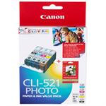 Canon CLI521VP Value Pack - GENUINE