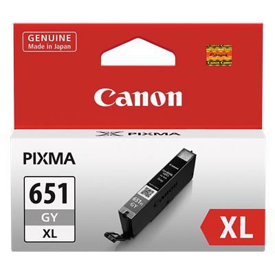Canon CLI651XLGY Grey Extra Large Ink Cartridge - GENUINE