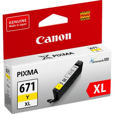 Canon CLI671XLY Yellow Extra Large Ink Tank
