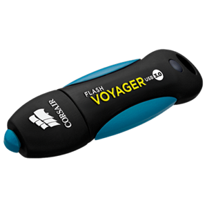 Corsair Flash Voyager 64GB USB 3.0 Flash Drive 190R/55W MB/s Compact All Rubber Housing Durable Rugged Drop Water Shock Resistant