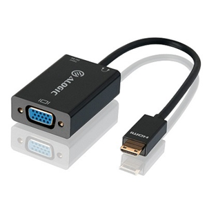 ALOGIC 15cm Mini HDMI to VGA Adapter With 3.5mm Audio - Male to Female (Full HD -1920 X 1080) - MOQ:3