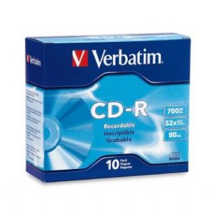 Verbatim CD-R 700MB 10Pk Slim Case 52x