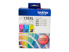 Brother LC-135XL Colour Value Pack 1XCyan 1X Magenta 1X Yellow