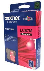 Brother LC-67M Megenta Ink Cartridge- to suit DCP-385C/395CN/585CW/6690CW/J715W, MFC-490CW/5490CN/5890CN/6490CW/6890CDW/790CW/795CW/990CW- up to 325 p