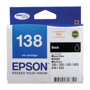 Epson 138 HighCap Black Ink Suits NX420,320,325,525,625