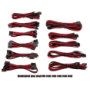 Corsair Professional Individually sleeved DC Cable Pro Kit, Type 4 (Generation 3), RED/Black