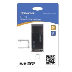 Simplecom CR201 Hi-Speed USB 2.0 Card Reader 2 Slot