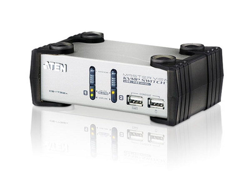 Aten 2 Port USBKVMP Switch with audio and USB 1.1 Hub