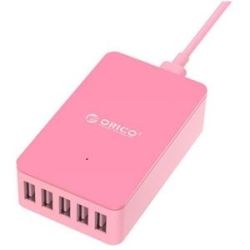 Orico 5x USB Port Charger - Pink