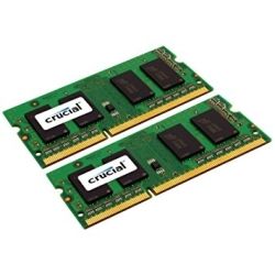 Crucial DDR3 SODIMM PC10600-16GB Kit (2x 8GB) 1333Mhz CL9 204-Pin 1.35V/1/5V Notebook Memory for Mac