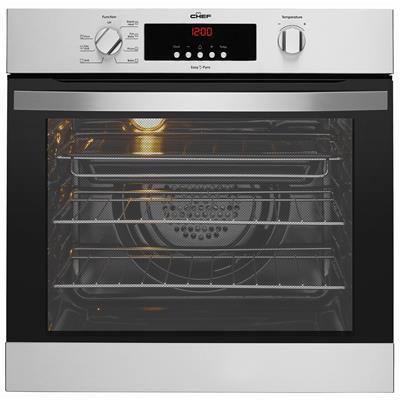 Chef 60cm Multifunction Electric Pyrolytic Oven