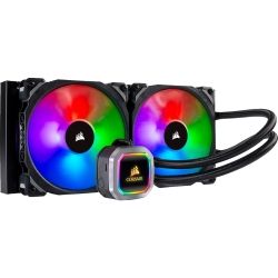 Corsair CW-9060038-WW, Hydro Series H115i 280mm RGB PLATINUM Liquid CPU Cooler, Noise: 37 dBA, Airflow: 97 CFM, Speed: 2000 RPM, 5 Years, COR FAN H115I-PLATINUM-RGB