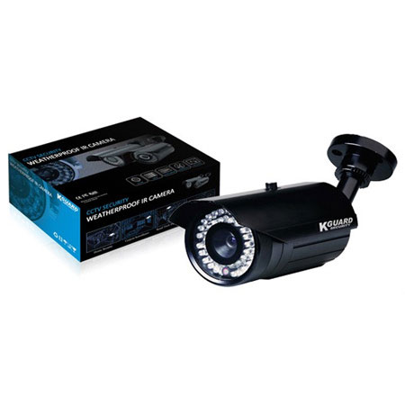 Kguard CW50R13-VF-N/P (Anti-Cut Design, Manual Varifocal Lens) Weatherproof Camera, 540 TVL, 40m IR distance, Manual verifocal lens, 6-15 mm,(Not include Power Adapter)