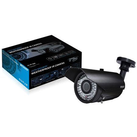 KGUARD CCTV Security Weatherproof IR Camera - 1/3`` HAD CCD 540TV Lines, 72IR LEDs, 6-15mm VF,(Not include Power Adapter)