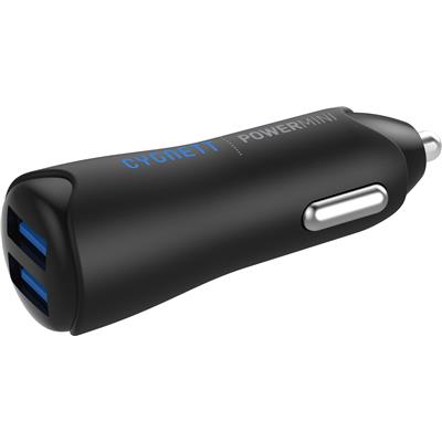 Cygnett Power Mini 4.8 Dual USB Car Charger - Black