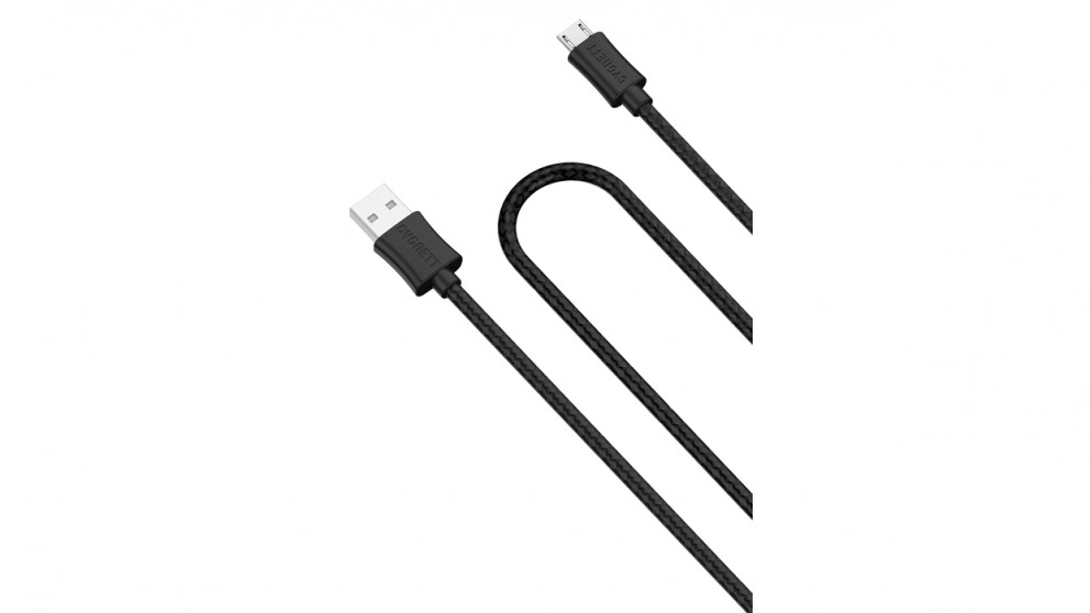 Cygnett 1m USB to Micro USB Braided Cable - Black
