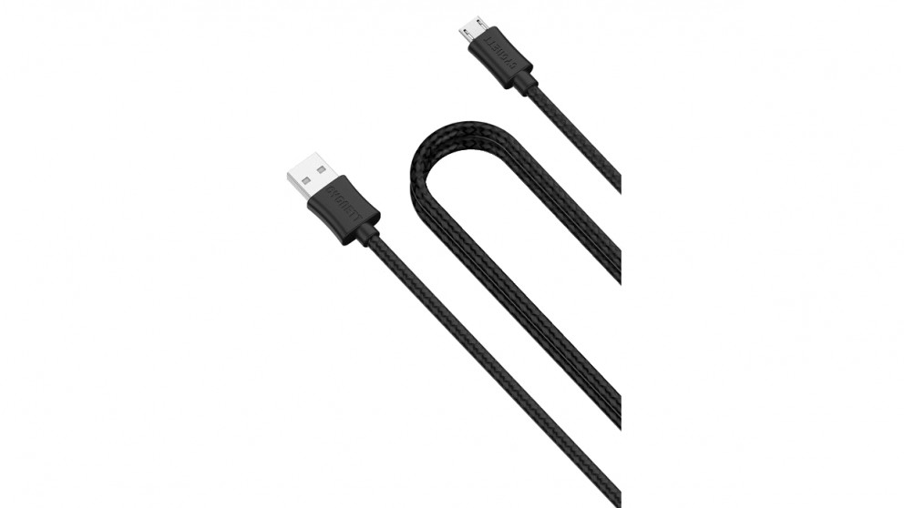 Cygnett 2m USB to Micro USB Braided Cable - Black