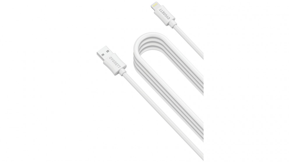 Lightning Charge & Sync 4M Round Soft Rubber Cable White