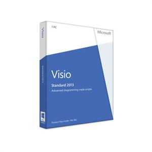 Microsoft Visio Standard 2013 32-bit/x64 English 1 License DVD