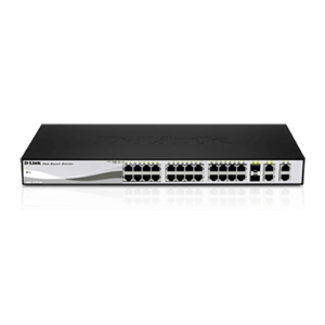 D-LINK DES-1210-28P 28-Port 10/100Mbps Web Smart PoE Switch with 4 Gigabit Ports (2 UTP and 2 Combo