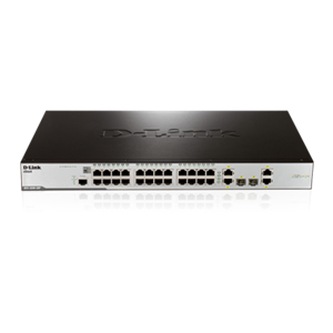 D-LINK DES-3200-28P 28-Port 10/100Mbps Layer 2 Managed PoE/PoE+ Switch with 4 Gigabit Ports