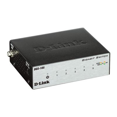 D-LINK DGS-105 5-Port Gigabit Desktop Switch (Metal Housing)