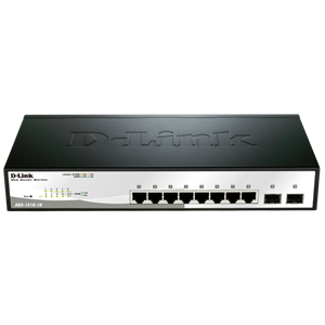 DGS-1210-10 Web Smart 8-Port Gigabit Switch with 2 SFP Slots