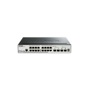 D-LINK DGS-1510-20 20-Port Gigabit SmartPro Switch with 16 UTP, 2 SFP and 2 SFP+ 10G Ports