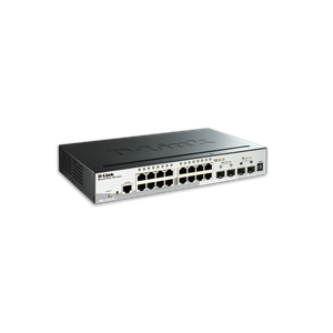 D-LINK DGS-1510-28P 28-Port Gigabit SmartPro PoE Switch with 24 UTP, 2 SFP and 2 SFP+ 10G Ports