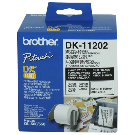 Brother DK-11202 White Shipping/Name Badge Labels