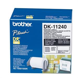 Brother DK-11240 Large multi-purpose Label 51mm x 102mm (600 Labels per Roll) for QL-1050 Only