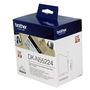 Brother DK-N55224 White Continuous Thick Paper Roll 54mm x 30.48m