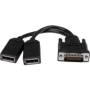 StarTech 8 inch DMS-59 to Dual DisplayPort Cable