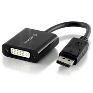 ALOGIC 20cm ACTIVE DisplayPort 1.2 to DVI Adapter - Male to Female with 4K Support - MOQ:3